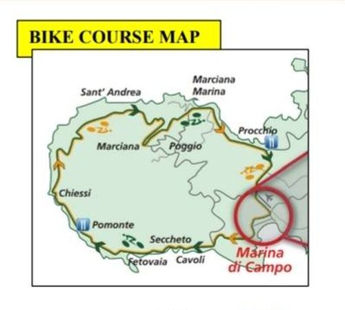 percorso bici elbaman