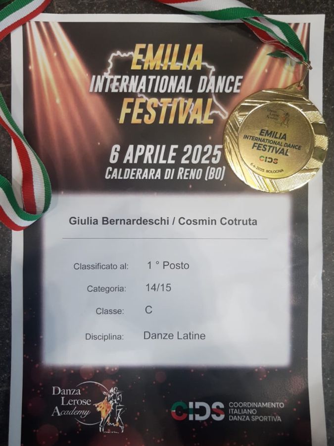 Cosmin Cotruta e Giulia Bernardeschi bologna 2