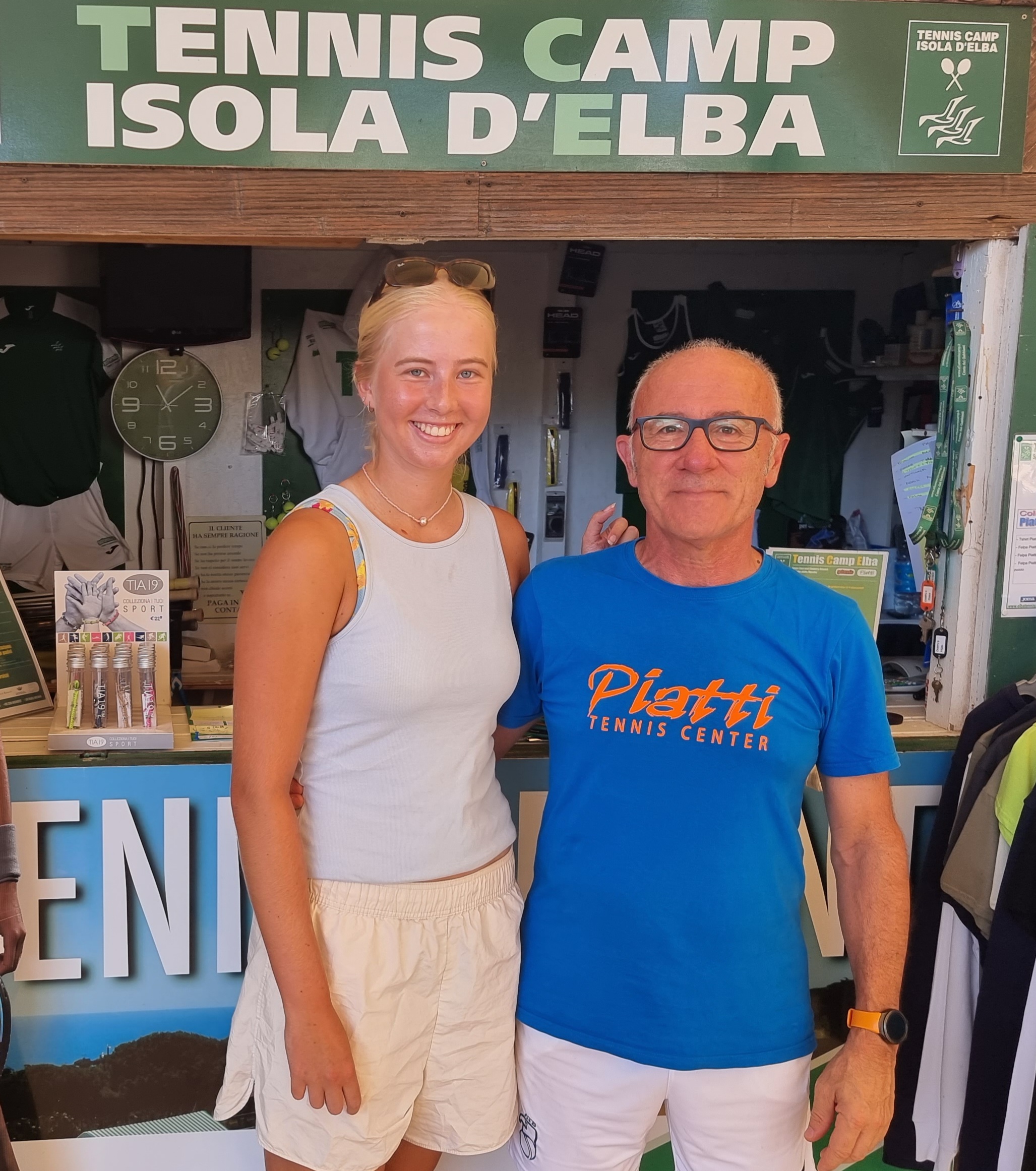 IL MAESTRO FILIPPO BERSANI CON CLARA TAUSON