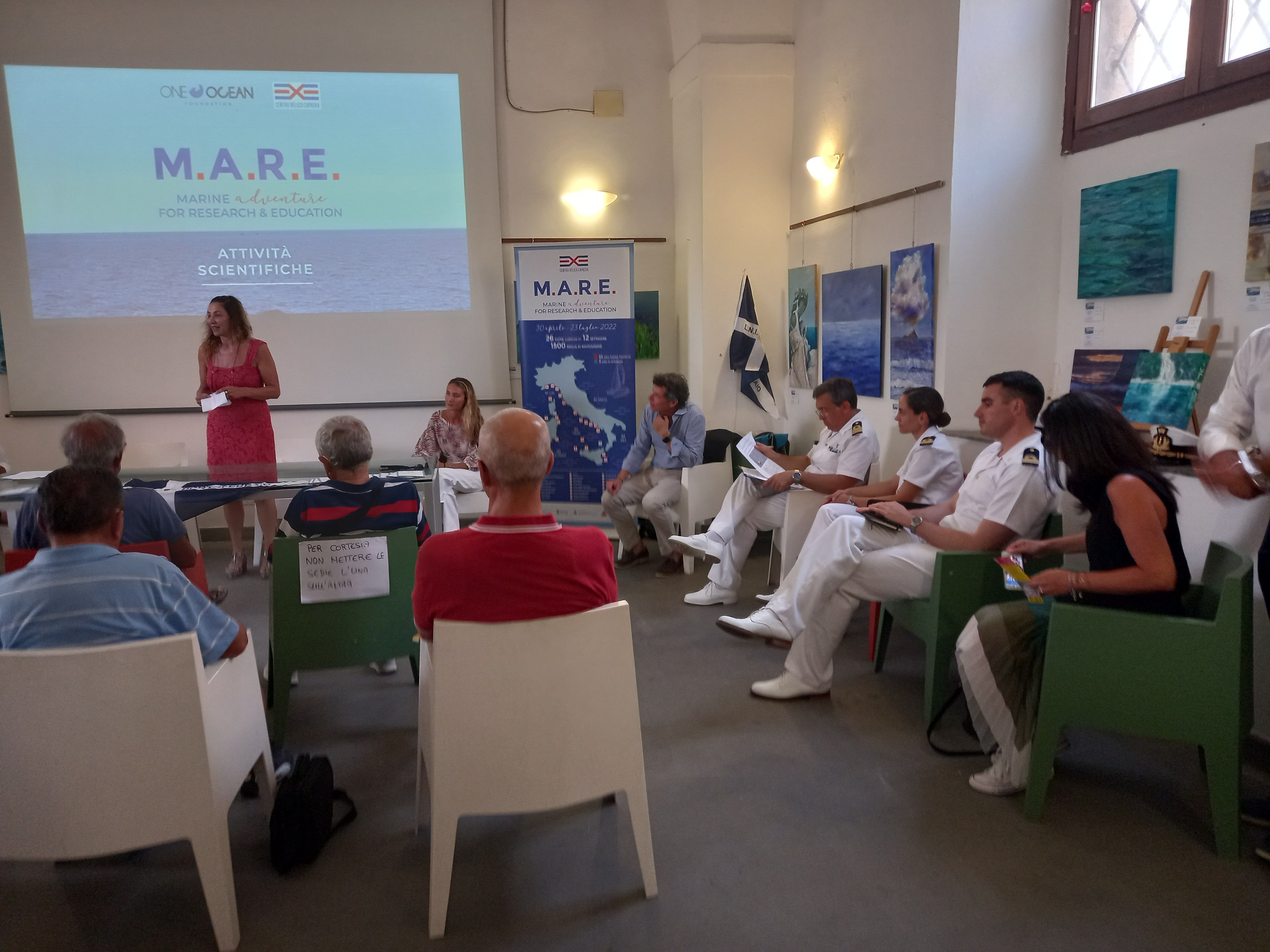 saluti della presidente Luisa Brandi alla conferenza scientifica CV Caprera LNI Portoferraio