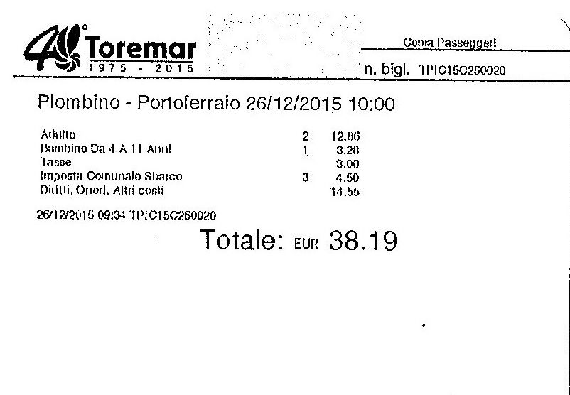 biglietto toremar imposta sbarco