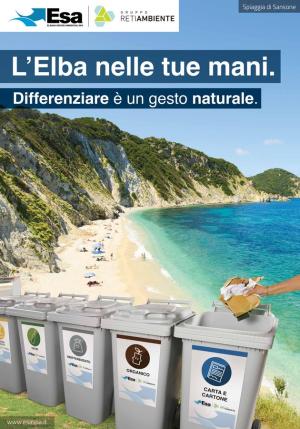 ESA presenta la nuova campagna ambientale: “L’Elba nelle tue mani. Differenziare è un gesto naturale”