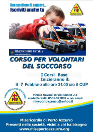 Corso base per soccorritori presso la Misericordia di Porto Azzurro