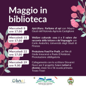 Gli appuntamenti in programma per il mese di maggio in Biblioteca a Campo