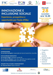 Innovazione e inclusione sociale - Esperienze, prospettive e opportunità per l&#039;isola d&#039;Elba