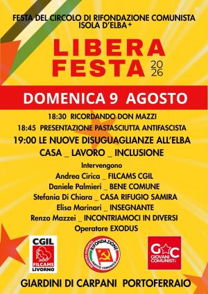 La festa di Rifondazione , a ragionare di "Cosmopoli" e molto altro