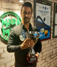 L'elbano Gabriele Donati vince la 4^ prova di prima categoria di Biliardo stecca a 5 birilli