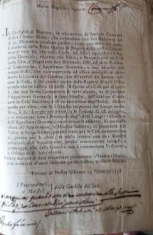 Portoferraio 1746. Contrabbando e frodi. Ordini per visite e perquisizioni nelle case e nei magazzini dei mercanti - Parte 1