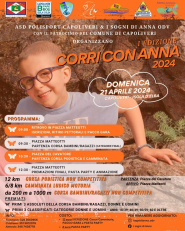 Domenica 21 aprile la prima edizione di "Corri con Anna"