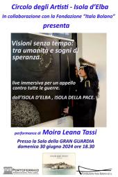 Moira Lena Tassi porta la bandiera della pace dall'Isola d'Elba verso il mondo