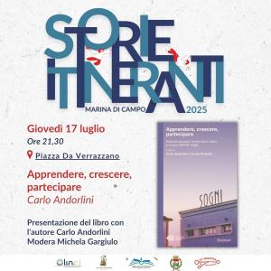 A Storie Itineranti Carlo Andorlini con il suo &quot;Apprendere, crescere, partecipare&quot;