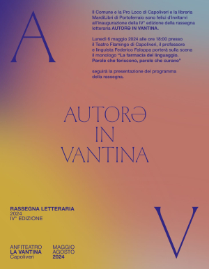 Anteprima Autorə in Vantina 2024 - “La farmacia del linguaggio” di Federico Faloppa
