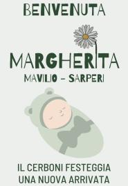 Fiocco rosa in casa Mavilio - Sarperi: è nata Margherita