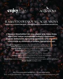 Il salotto di Enjoy Magazine all’Acquabona per parlare di turismo rigenerativo e viticoltura