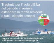 Traghetti per l’Isola d’Elba: nel periodo invernale estendere la tariffa residenti a tutti i cittadini toscani