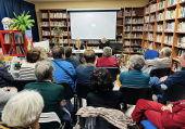 Un successo di partecipazione l'incontro con Pino Bertelli e Paola Grillo in biblioteca a Campo