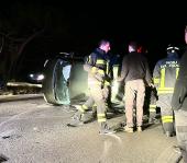 Incidente sulla variante di Portoferraio: auto si ribalta, un ferito non grave