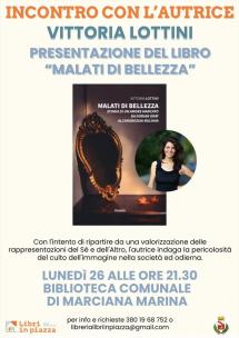 "Malati di bellezza", in biblioteca a Marciana Marina incontro con Vittoria Lottini