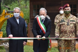 Il Comandante Militare della Capitale, con il Sindaco Zini, ha inaugurato i lavori di riqualificazione della Base Logistico-Addestrativa