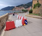 Limiti alla viabilità sulla SP 26d a Rio Marina per il cedimento della corsia a valle