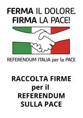 Referendum 'Italia per la Pace', ultimi giorni per la raccolta firme online
