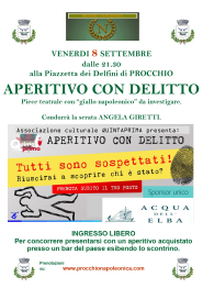 A Procchio ritorna l'"Aperitivo con delitto"