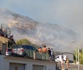 Immagini dell'incendio