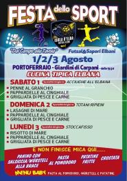 Festa dello Sport, tre serate tra futsal, sapori elbani e solidarietà