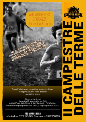 Il 3 marzo la seconda edizione della Campestre delle Terme