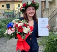 La "riese" Martina Cianchi laureata con 110 e lode