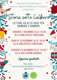 ‘Storie sotto l’albero’, letture ad alta voce per bambini e bambine