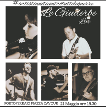 #artistiuniticontrotutteleguerre - Domani il concerto delle Giuderbe