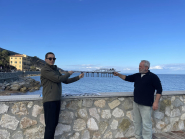 Grazie all'arte del Maestro Luca Polesi il "ricordo in ferro" del pontile di Vigneria