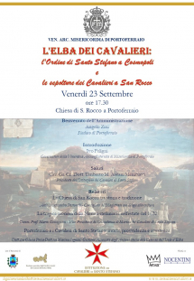Nella chiesa di San Rocco a Portoferraio il convegno "L’ELBA DEI CAVALIERI"