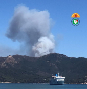 Capo d'Arco: aggiornamento delle ore 17,30 sull'incendio