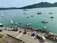 Grande partecipazione alla manifestazione di solidarietà con "F.Lotta" e "Global Sumud Flotilla"