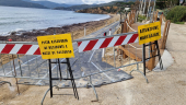 Il ripristino della strada provvisoria sulla spiaggia del Lido, ed i cartelli
