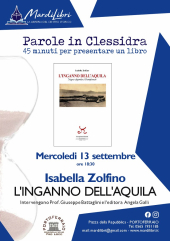 Spostato alla Gran Guardia l'appuntamento con Isabella Zolfino per "Parole in clessidra"