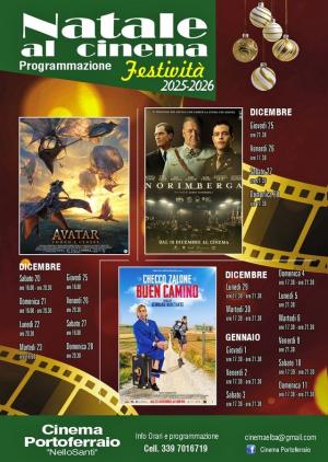 La programmazione del Cinema di Portoferraio per le Festività