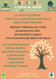 Lo "scaffale verde" approda alla Biblioteca Comunale Foresiana