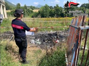 Abbruciamento vietato, denunciato un 56enne residente nel campese
