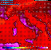 Ondata di caldo, picchi massimi delle temperature previsti per la giornata del 18 luglio