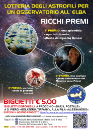 La Lotteria degli Astrofili per realizzare l'osservatorio astronomico a San Piero