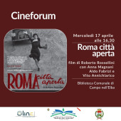 Al cineforum in biblioteca "Roma città aperta" di Roberto Rossellini
