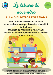 Letture a voce alta per bambini alla Biblioteca Foresiana