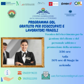 Al CAFT corso gratuito per ricevimento nelle strutture alberghiere