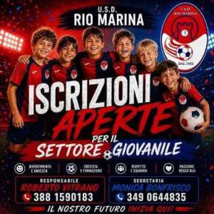 USD Rio Marina: aperte le iscrizioni al settore giovanile per la stagione 2026/27