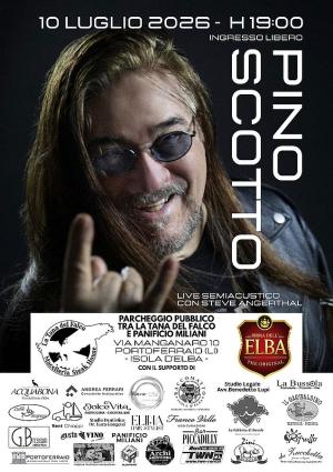 Il grande rock sbarca all'Elba: Pino Scotto in concerto a Portoferraio