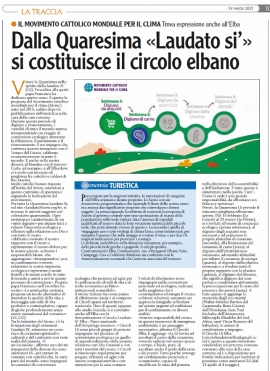 Dalla Quaresima Laudato Si&#039; al neo Circolo elbano
