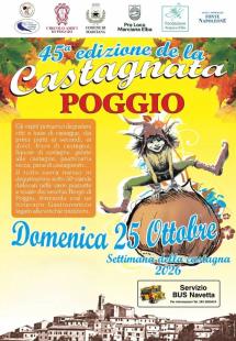 Domani la 45ª edizione della Castagnata di Poggio